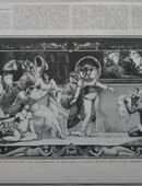 Kunstdruck ; Die Auffindung des Moses. , Nach einem Frescogemälde von Eugen Hannezog in der Villa des Hen. Herm. Fränkel in Neustadt ( Oberschlesien) Blatt 40,5cm x 27,5cm, M24 in 02828