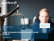 Legal & Business Administration Trainee (w/m/d) - Karlsruhe