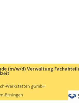Mitarbeitende (m/w/d) Verwaltung Fachabteilung Bildung Teilzeit - Bietigheim-Bissingen