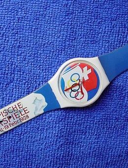 Swatch Armbanduhr Gent 1928 Olympia Special St. Moritz 1994 Uhr in Originalbox GZ134 - Landsberg (Lech)