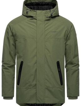 Ragwear Winterjacke Hatar Wasserdichte Herren Outdoorjacke mit großer Kapuze