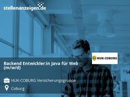 Backend Entwickler:in Java für Web (m/w/d) - Coburg