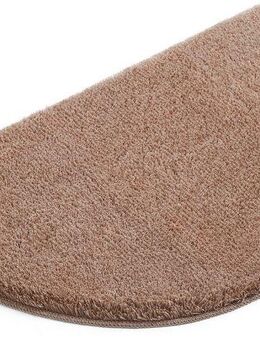 my home Badematte Merida, Badvorleger, Badezimmer Teppich, Höhe 32 mm, rutschhemmend beschichtet, fußbodenheizungsgeeignet, schnell trocknend, strapazierfähig, Kunstfaser, halbrund, Badteppich, Uni Farben, rechteckig, rund & als 2-tlg. Set erhältlich