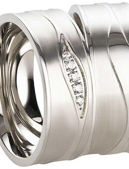 Schlichte Edelstahlringe modern AB3214-AB3215 - Aholming