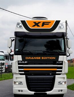 AUFKLEBER Fahrzeugbeschriftung DAF XF 105 106 EURO 5 UND EURO 6 ORANGE EDITION Set5342 - Wuppertal