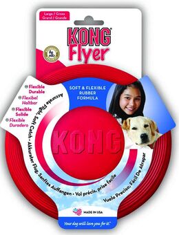 KONG Flyer Hundefrisbee - Sparset: 2 Stück Gr. L: Ø 23 cm