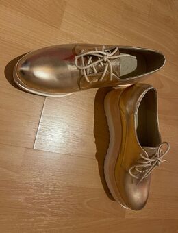 Halbschuh in schönem Gold 38 neu - Berlin Steglitz-Zehlendorf