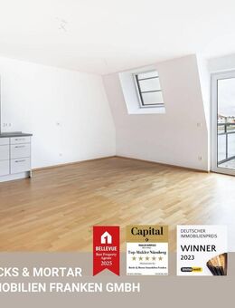 Neuwertige 2-Zimmer-Wohnung mit Balkon, Stellplatz und Aufzug - Fürth