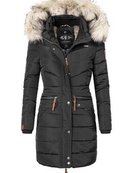 Navahoo Steppmantel Paula stylischer Winter Parka m. edlem Fellimitat