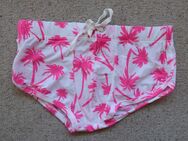 Oboy Beachwear Badehose Beachsprinterpants Palmen weiß pink XL - Niddatal