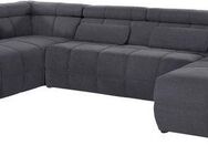 DOMO collection Wohnlandschaft Brandon, whlw. mit Sitztiefenverstellung, inkl. Nierenkissen, mit Kopfteilverstellung, wahlweise Sitztiefenverstellung, U-Form