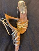 Heels Gold Sandale Riemchen in 26133