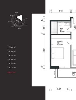 WE5: Moderne 2-Zimmer-Wohnung mit Balkon in Trier-Biewer - Trier