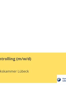 Leitung Controlling (w/m/d) - Lübeck
