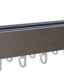 indeko Gardinenstange Bern, 2-läufig, Wunschmaßlänge, verschraubt, Aluminium, Innenlauf Komplett-Set inkl. Gleitern und Montagematerial