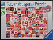 i09) 2x gelegtes Puzzle 1500 - 99 beautiful red thinks - 162154 Ravensburger Puzzle - Garbsen