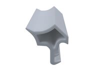 DIWARO Türdichtung SZ039 für Stahlzargen | Dichtung 5 lfm | Farben: weiß und grau | senkrechte Nut | Fachhandelsware, hergestellt in Deutschland - Moers