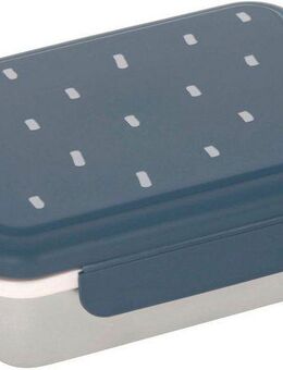 LÄSSIG Lunchbox Happy Prints, Midnight Blue, Edelstahl, Polyprophylen (PP), Silikon, (1-tlg)