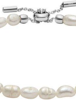 SKAGEN Armband Schmuck Geschenk Edelstahl Armkette AGNETHE PEARL, SKJ1833040, mit Süßwasserzuchtperle
