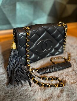 Original Vintage Chanel Tassel Flap Bag - Idar-Oberstein Zentrum