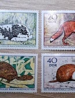 Briefmarken DDR 1970 Pelzhandelsmesse komplett postfrisch - Görlitz