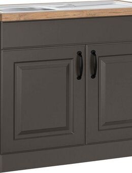 wiho Küchen Spülenschrank Erla 100 cm breit mit Kassettenfront