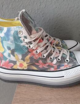 converse all star platform blumen Gr 39,5 wie Neu! - Dortmund