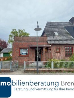 Doppelhaushälfte mit Anbau und Garage auf großem Grundstück - Bremen