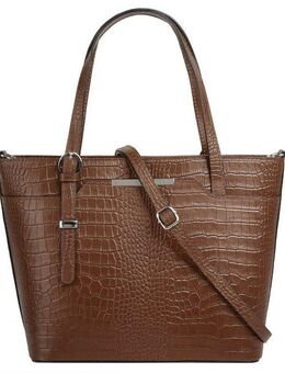 Cluty Henkeltasche, echt Leder, Made in Italy