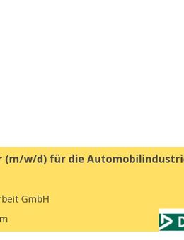 Mechaniker (m/w/d) für die Automobilindustrie (23,09€/h) - Mannheim