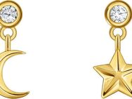 THOMAS SABO Paar Ohrstecker Mond & Stern, H2293-051-14, H2293-414-14, mit Zirkonia (synth)