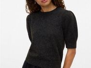 Vero Moda Kurzarmpullover VMDOFFY 2/4 O-NECK PULLOVER GA NOOS mit leichten Puffärmeln
