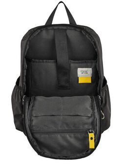 camel active Rucksack Terra, aus recyceltem Nylon und voluminös aufgesetzten Taschen