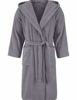 Bruno Banani Unisex-Bademantel Robby, ideal für Sauna & Spa, Hotelbademantel, Morgenmantel, Langform, Walkfrottee, Kapuze, Gürtel, Damen & Herren Bademäntel, Baumwolle, mit Taschen, Reise, Sauna, S-3XL