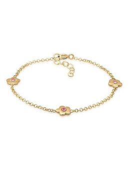 Elli Armband Kinder Blumen Kristalle 925 Silber