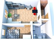 helle 2-Raum-Wohnung im 1 OG mit Tiefgaragenstellplatz - Waldheim