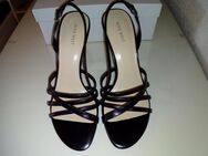 Nine West Sandaletten, Leder, Absatz 10 cm, 41,5, sexy, black, Damen - Berlin Steglitz-Zehlendorf