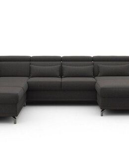 sit&more Wohnlandschaft Cabrio U-Form, B: 359 cm, mit Sitztiefen-, Arm- & Kopfteilverstellung, 3 Nierenkissen, Federkern, optional Bettfunktion und Stauraum