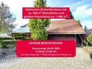 Natur trifft Wohnen! Idyllisches Einfamilienhaus mit herrlichem Grundstück! - Wüstenrot