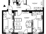 Toll geschnittene Wohnung mit neuem Bad und neuen Böden - Frankfurt (Main)