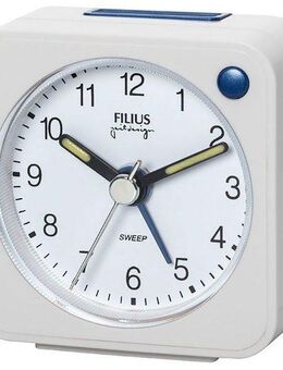 FILIUS zeitdesign Quarzwecker Reisewecker, Schlafzimmer, Snooze, Beleuchtung, schleichende Sekunde