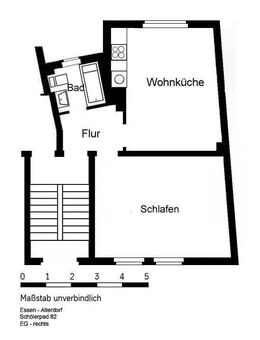 Demnächst frei! 1-Zimmer-Wohnung in Essen Altendorf - Essen