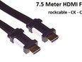 Rock - Cable von Contrik The Best of Kontakt NRV-070-060-075 7.5 Meter HDMI Flach Kabel Neu in 8600