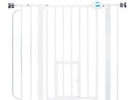 Carlson Absperrgitter Pet Gate mit Katzentür - Höhe 76,2 cm, Breite 73,66 bis 92,71 cm