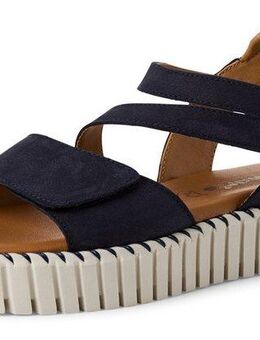 Tamaris Sandalette, Riemchensandale, Sommerschuh mit geriffelter Plateausohle