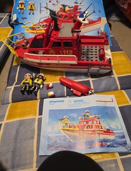 Playmobil Feuerwehr Schiff - Kiel Russee