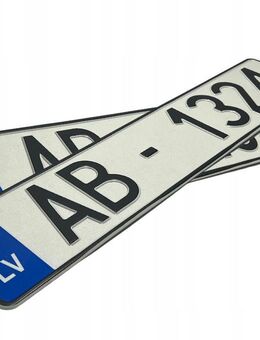 Autokennzeichen KFZ Kennzeichen für Sammler oder Showzwecke original geprägt Lettland Set 5673 - Wuppertal