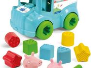 Clementoni® Steckspielzeug Baby Clementoni, Peppa Pig, Formensortier-Bus, Made in Europe