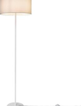 Paco Home Stehlampe LUCA CANVAS UNI COLOR, ohne Leuchtmittel, Lampenschirm Stoff Wohnzimmer Leselampe Büro E27 Stehlampe Skandi