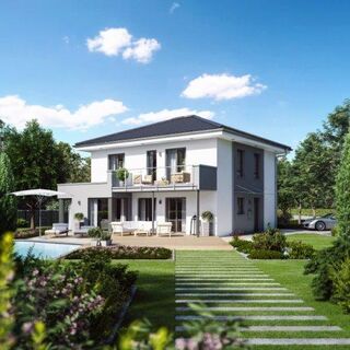 Modernes Niedrigenergiehaus